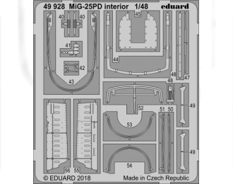 Фототравление MiG-25PD interior ICM