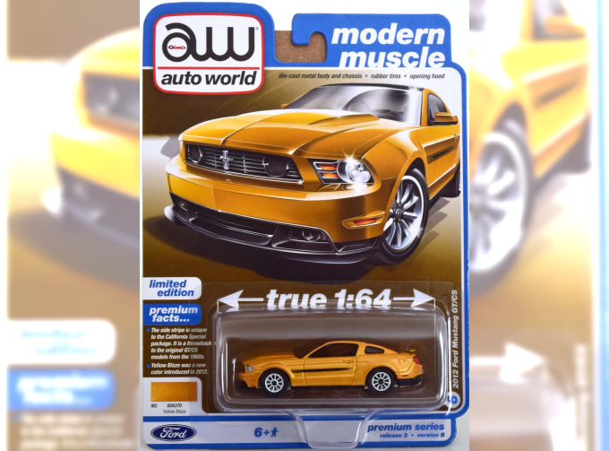 FORD Mustang GT/CS (2012), yellow metallic black