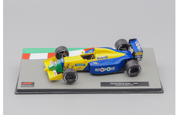 BENETTON F1 Ford B190b №19 Season (1991) Roberto Moreno, Yellow Blue