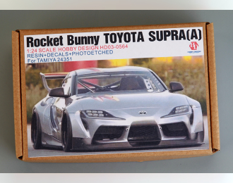 1/24 Rocket Bunny Toyota Supra(A) For T 24351(Resin+PE+Decals+Metal parts+Metal Wheels+Metal Logo)