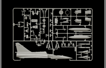 Сборная модель DASSAULT AVIATION Mirage 2000 B/d - French Armee De L'air - War Aircraft (1985) - Military Airplane