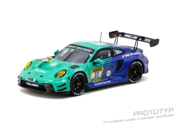 PORSCHE 911 (992) GT3 #33 Julien Andlauer Nurburgring 24h (2024), blue