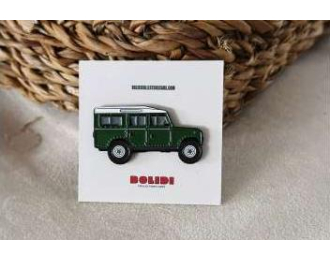 Значок Pin Land Rover Series 3, green