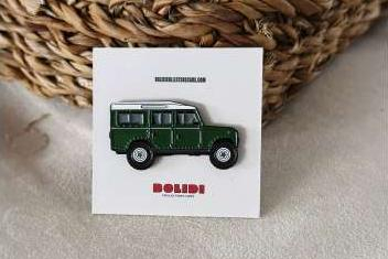 Значок Pin Land Rover Series 3, green
