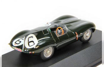 JAGUAR D Type #6 Hawthorn / Bueb Winner Le Mans (1955), dark green