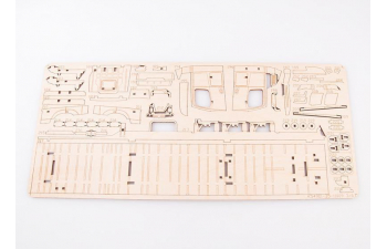 Сборная модель Камский грузовик 54901 с полуприцепом НЕФАЗ-93341