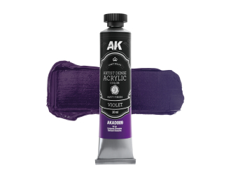 Краска акриловая ARTISTIC DENSE в тюбике - Фиолетовый / VIOLET – ARTISTIC DENSE ACRYLIC COLOR