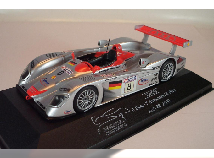 AUDI R8 Biela / Kristensen / Pirro Winner 24h. Le Mans #8 (2000), silver