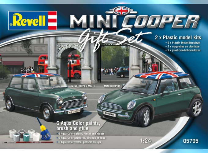 Сборная модель Mini Cooper (Подарочный набор, две модели)