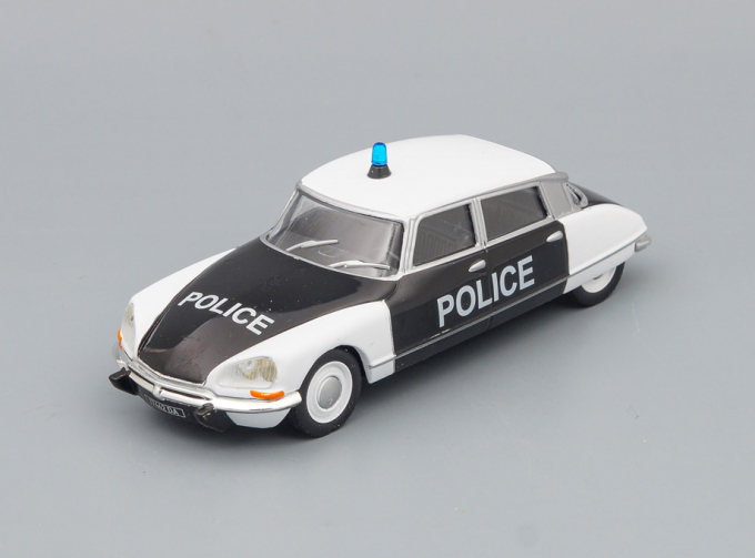 CITROEN DS21 Police, Полицейские Машины Мира 27, черно-белый