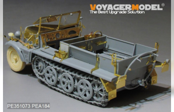 Фототравление Второй мировой войны немецкий Sd.Kfz.10 Asuf.B Half Track Ранняя версия