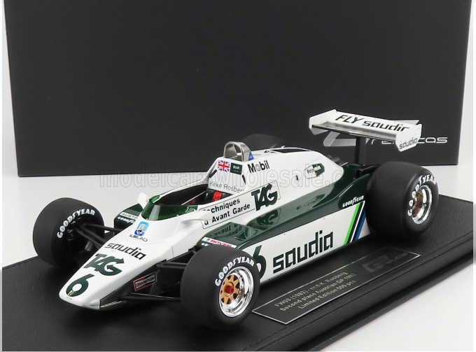 WILLIAMS F1 Fw08 N 6 2nd Austrian Gp Keke Rosberg 1982 World Champion, White Green