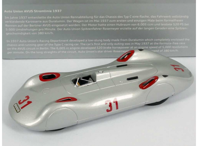 Auto Union Avus Stromlinie 1937 #31, Rosemeyer