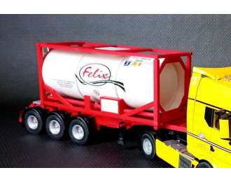 Полуприцеп-газовоз Transportes Felix, white / red