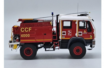 MAN Le220b Double Cabine Tanker Truck Sdis 21 Ccf 4000 Camiva Sapeurs Pompiers (2004), Red White