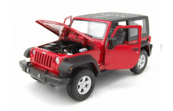 Jeep Wrangler Rubicon 2007 с тентом,красный/черный