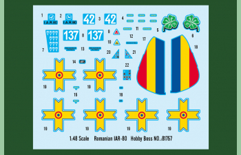 Сборная модель Самолет Romanian IAR-80