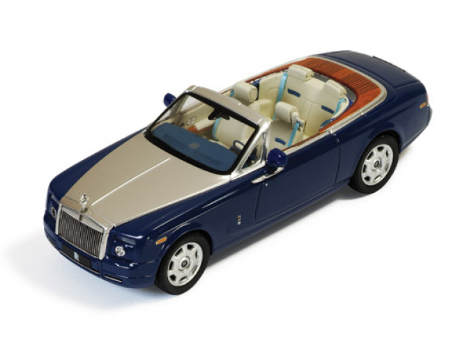 ROLLS-ROYCE Phantom Drophead Coupe (2007), blue / dark white interiors