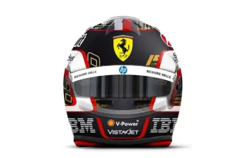 MINi HELMET  Charles Leclerc Scuderia Ferrari HP Abu Dhabi GP 2025