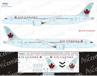 Декаль на самолёт боенг 787-9 (Air Canada)