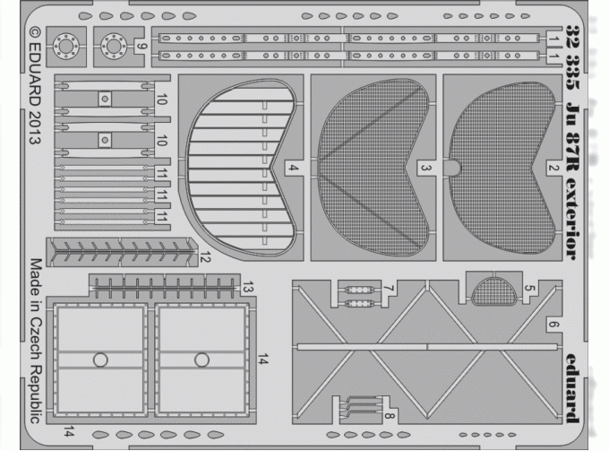 Фототравление для Ju 87R exterior