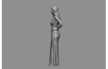 Фигурка Девушка в жёлтом платье. (под покраску)