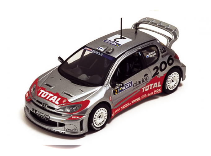 PEUGEOT 206 WRC #2 M.Gronholm-T.Rautiainen Winner Finland Rally 2002 
