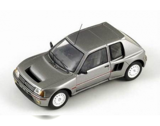 PEUGEOT 205 T16 road version 1984, dark silver 