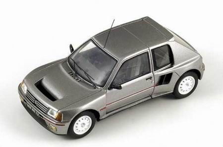 PEUGEOT 205 T16 road version 1984, dark silver 
