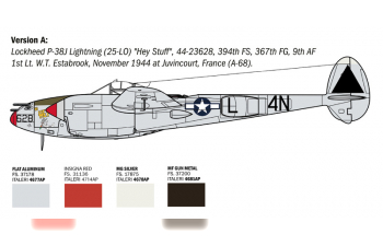 Сборная модель LOCKHEED MARTIN P-38j Lightning Caccia Airplane 1939