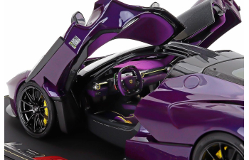 FERRARI LaFerrari (2012) - CON VETRINA - WITH SHOWCASE, dubai purple