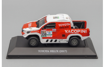 Dakar 2017 Toyota Hilux #330 Rally Dakar Alejandro Yacopini Argentina, белый с красным