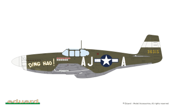 Сборная модель P-51B Mustang Birdcage Canopy Weekend edition