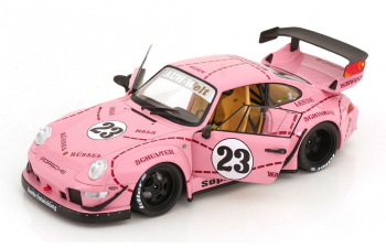 PORSCHE 911 (993) Sopranos RWB Bodykit Pink Pig (2020), pink red