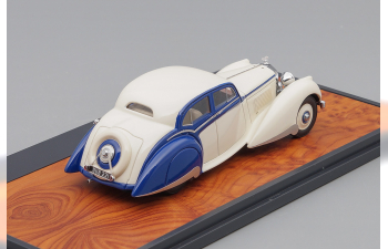 Bentley 4.25 litre Pillarless Saloon Carlton (1937), blue / white