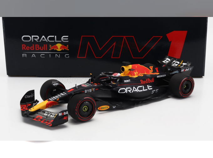 RED BULL F1 Rb19 Team Oracle Red Bull Racing №1 World Champion 2nd Sprint Race Qatar Gp (2023) Max Verstappen, Matt Blue