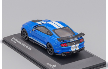 FORD Mustang Shelby GT500 Fast Track (2020), blue metallic / white