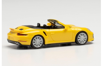PORSCHE 911 Turbo Cabrio, yellow