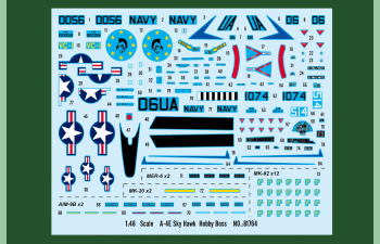 Сборная модель Самолет A-4E Sky Hawk