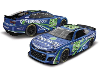Chevrolet #99 Daniel Suarez *Freeway Insurance*, blue/green 2025