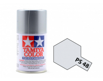 Краска спрей полуглянцевый серебристый PS-48 Semi-Gloss Silver Alumite (в баллоне), 100 мл.