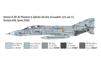 Сборная модель BOEING Rf-4 C/e Panthom Ii War Aircraft - Us Navy - South Vietnam 1965