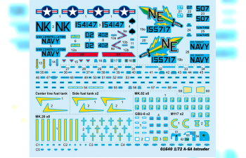 Сборная модель Штурмовик Grumman A-6A/E Intruder