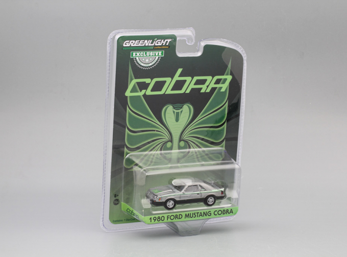 FORD Mustang Cobra 1980 Black/Green Cobra Hood Graphics (Greenlight!)