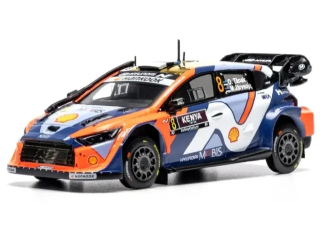 HYUNDAI i20 N RALLY1 TEAM SHELL MOBIS WRT №8 2nd RALLY KENYA SAFARI (2025) OTT TANAK - MARTIN JARVEOJA