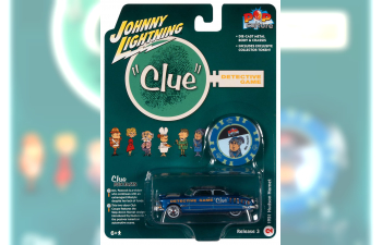 HUDSON Hornet (1951) синий с фишкой для игры Clue