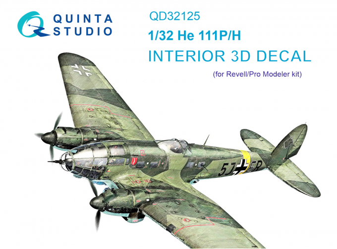 Декаль интерьера кабины He 111 P/H (Revell/ProModeler)