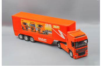 DAF 95XF с полуприцепом, orange