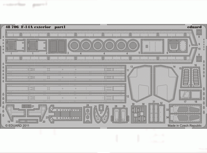 Фототравление F-14A exterior