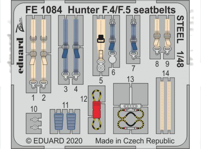 Фототравления для Hunter F.4/ F.5 стальные ремни